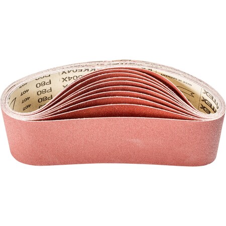 Pferd Coated Belt, Al/Oxd, 4"x24", 80 Grit, 4" W, 24" L, Coated, Aluminum Oxide, 80 Grit 49363
